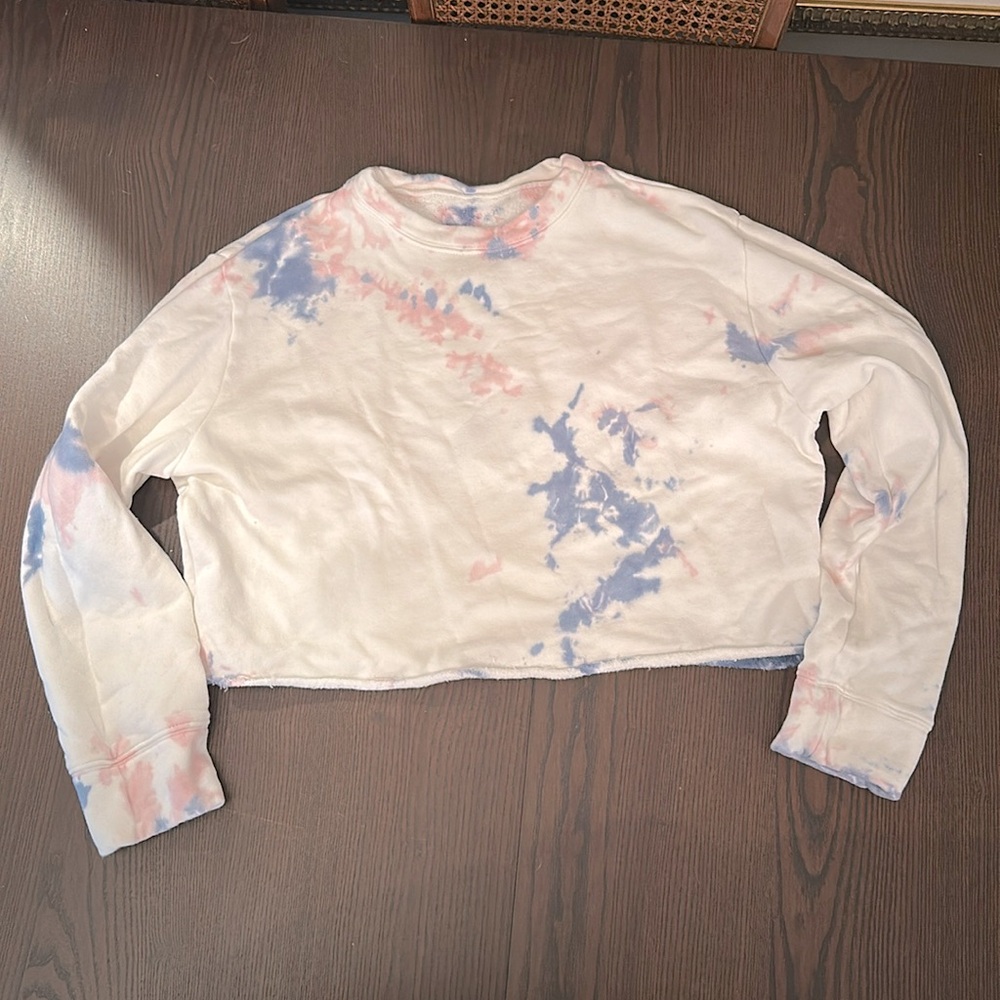 The Elder Statesman Cropped Cotton Sweatshirt